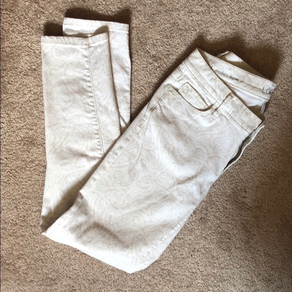 Ann Taylor Loft Modern Skinny Jeans - Paisley - Picture 2 of 6